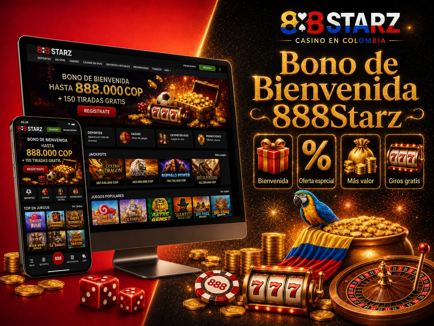 Bono de Bienvenida 888Starz