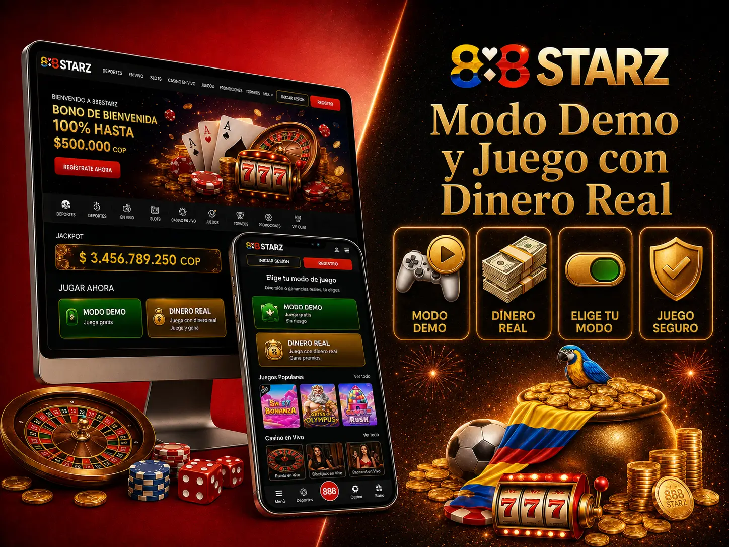 Modo Demo y Juego con Dinero Real