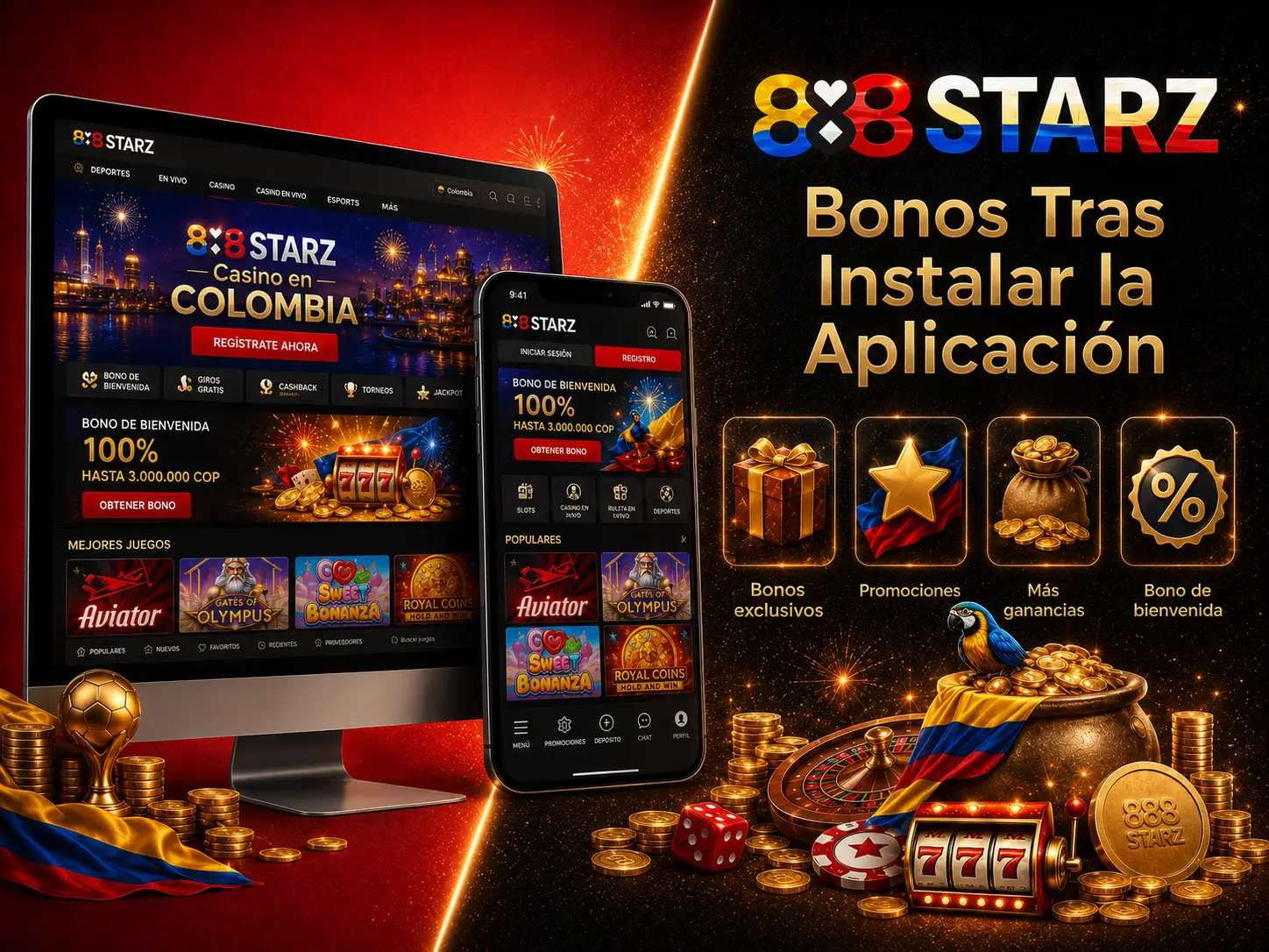 Bonos Tras Instalar la Aplicación